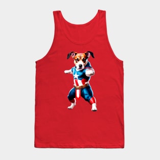 American Dog Doing kung Fu Tank Top